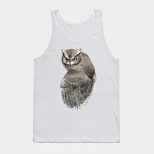 Screech Owl Cute Realistic Tank Top